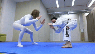 Glenda vs The Beard Gang in karate fight Glenda vs The Beard Gang in karate fight